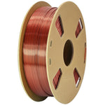 Two Color Silk 3D Printer Filament 1KG 1.75mm Wires with Gradient Metallic Luster For FDM Printing