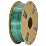 Two Color Silk 3D Printer Filament 1KG 1.75mm Wires with Gradient Metallic Luster For FDM Printing