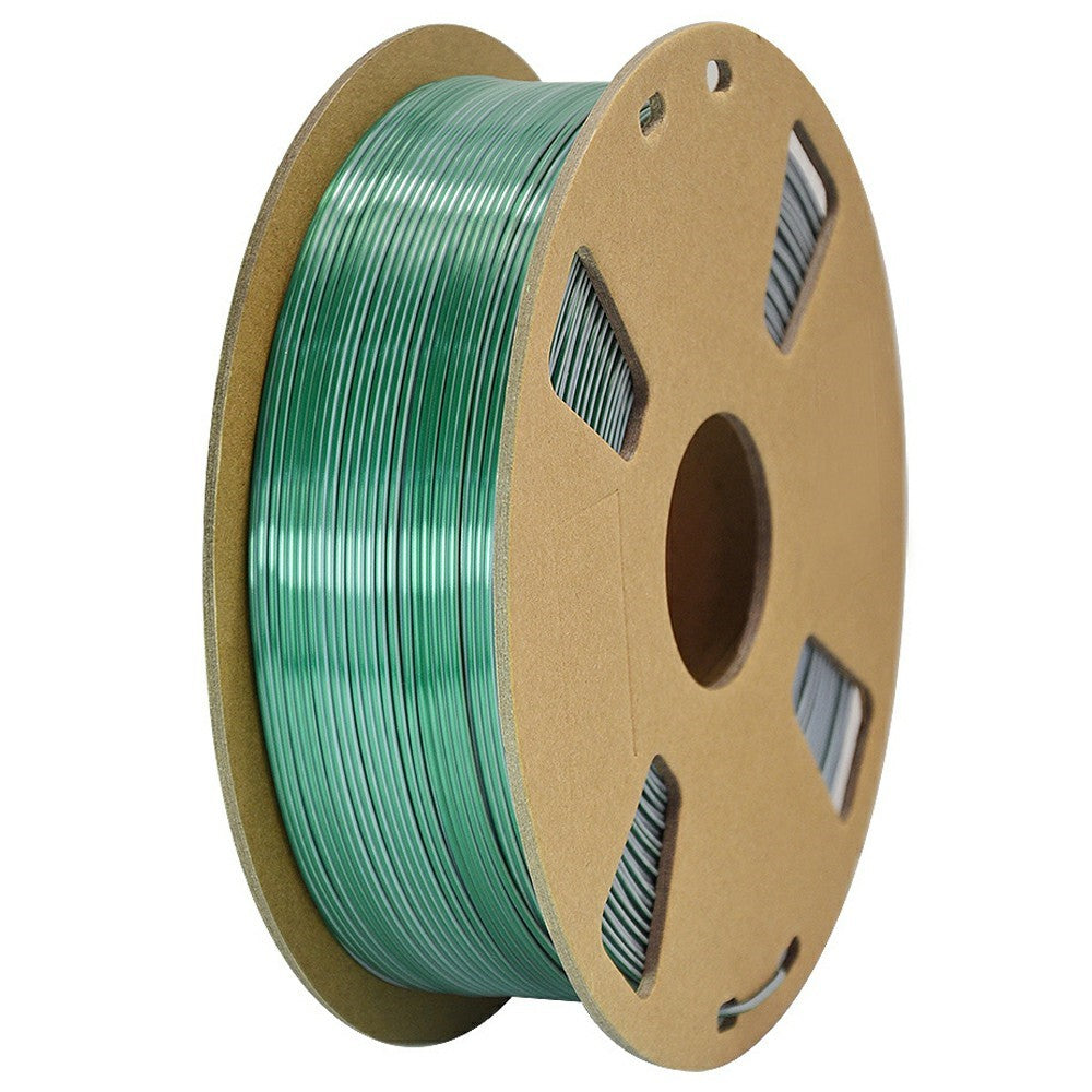 Two Color Silk 3D Printer Filament 1KG 1.75mm Wires with Gradient Metallic Luster For FDM Printing