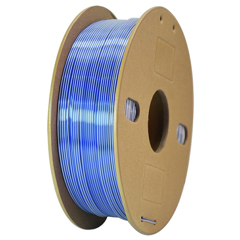Two Color Silk 3D Printer Filament 1KG 1.75mm Wires with Gradient Metallic Luster For FDM Printing