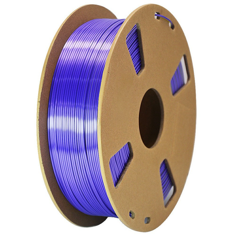 Two Color Silk 3D Printer Filament 1KG 1.75mm Wires with Gradient Metallic Luster For FDM Printing