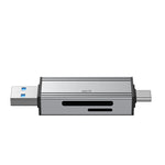 2608 USB 3.0 Card Reader 2 in 1 USB-C to SD TF Adapter Converter