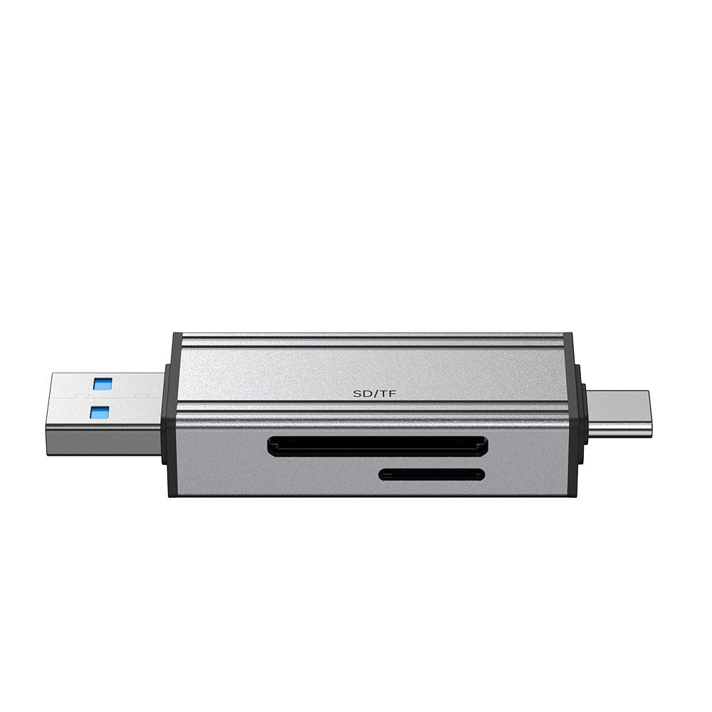 2608 USB 3.0 Card Reader 2 in 1 USB-C to SD TF Adapter Converter