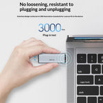 2608 USB 3.0 Card Reader 2 in 1 USB-C to SD TF Adapter Converter