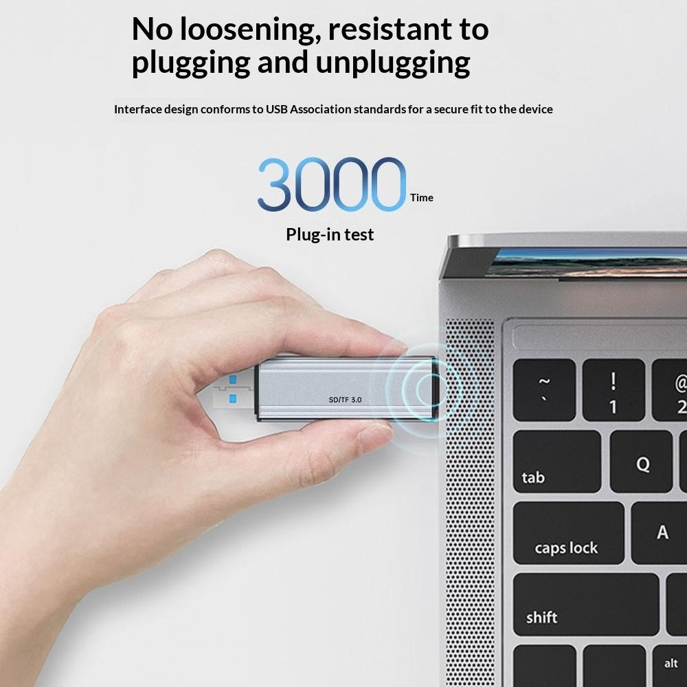2608 USB 3.0 Card Reader 2 in 1 USB-C to SD TF Adapter Converter