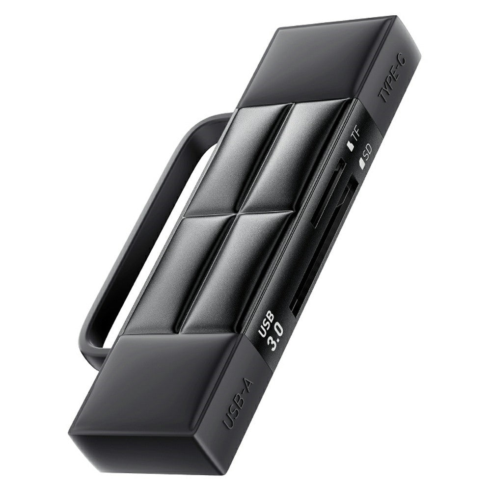 ESSAGER Card Reader USB 3.0 Type-C USB-A 2TB Max Dual SD  /  TF Card Storage Case for Camera Phone