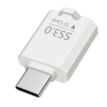 SS3.0 USB-C TF-kortläsare Mini Type-C till MicroSD High Speed 3.0-adapter för Windows / MacOS / Linux / Android / iOS