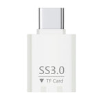 SS3.0 USB-C TF-kortläsare Mini Type-C till MicroSD High Speed 3.0-adapter för Windows / MacOS / Linux / Android / iOS