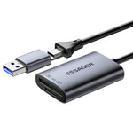 ESSAGER ES-DK04 4.0 2 in 1 Card Reader USB-A Type-C 5Gbps SD TF Card Holder