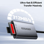 ESSAGER ES-DK04 4.0 2 in 1 Card Reader USB-A Type-C 5Gbps SD TF Card Holder