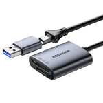 ESSAGER ES-DK04 3.0 2 in 1 Card Reader USB 3.0 5Gbps Type-C USB-A SD TF Card Reader