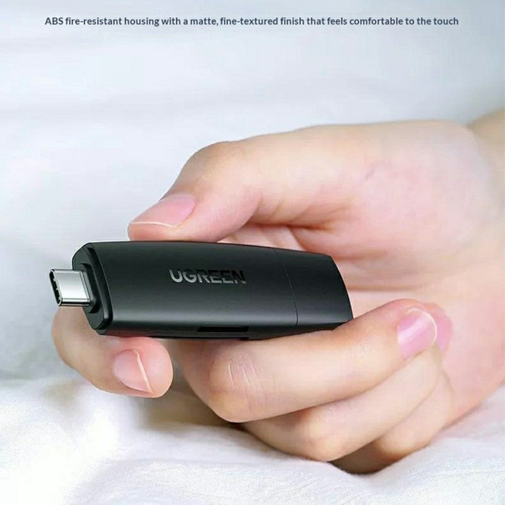 UGREEN CM304 Kortläsare USB-C/A 3.0 SD/TF 5Gbps - Svart
