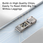 YESIDO GS21 2-in-1 Type-C/USB Plug TF Memory Card Reader Data Transfer Adapter for Laptop Android Phone