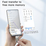 YESIDO GS21 2-in-1 Type-C/USB Plug TF Memory Card Reader Data Transfer Adapter for Laptop Android Phone