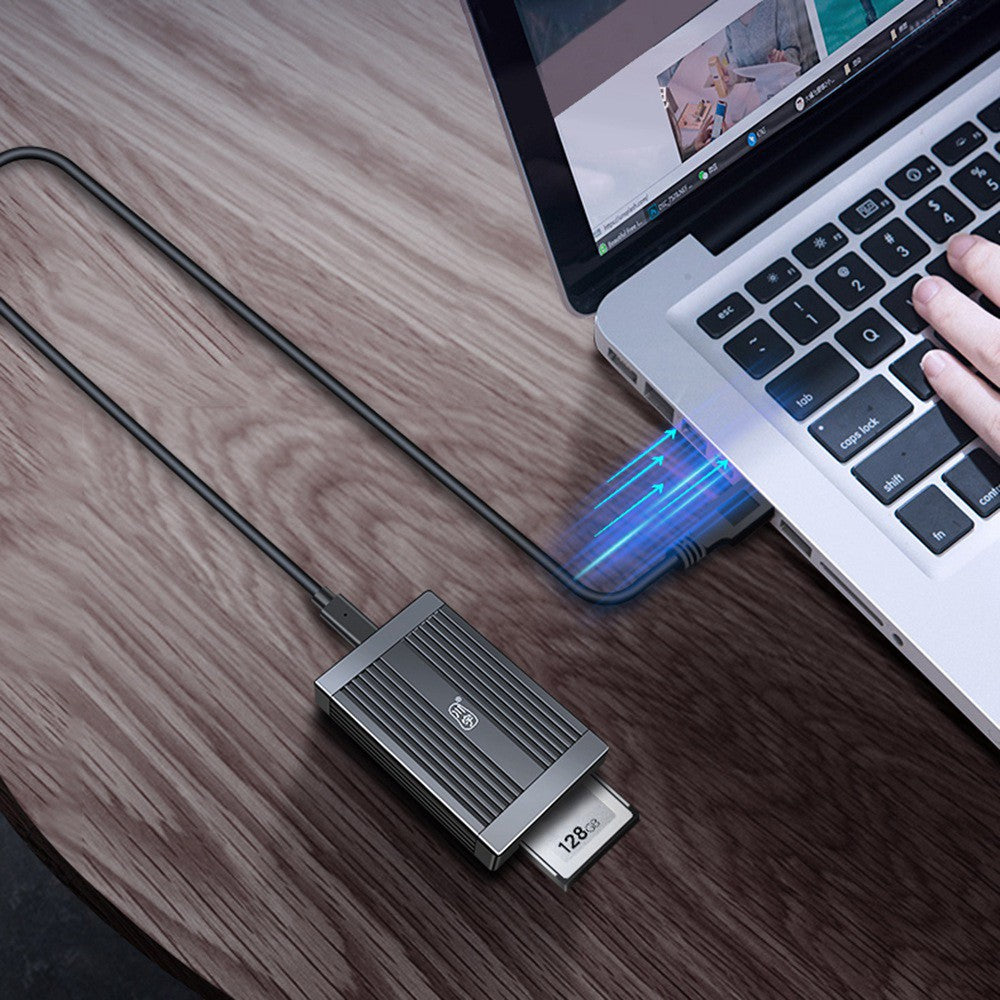KAWAU C502 CFexpress Typ B Kortläsare USB 3.2 Gen 2 10 Gbps för Android / Windows / Mac OS / Linux