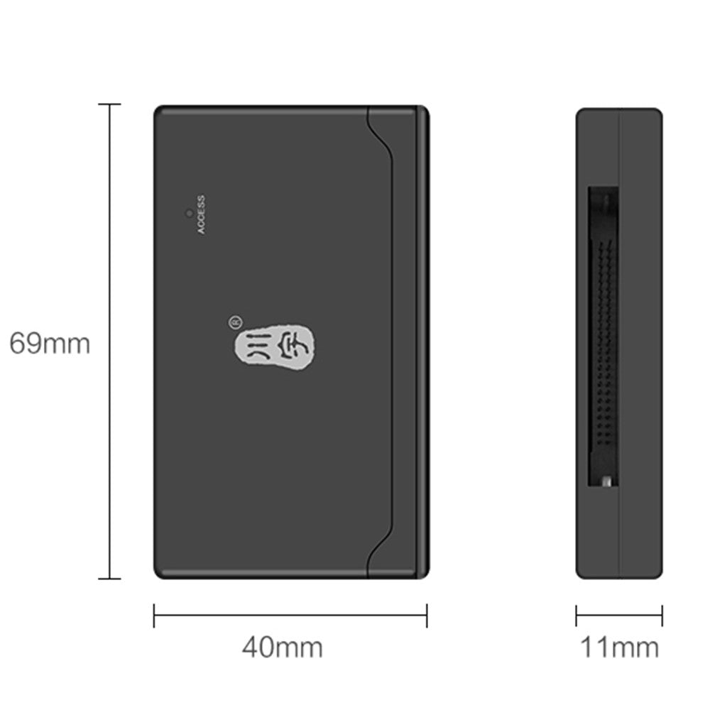 KAWAU C233 USB 2.0 480 Mbps höghastighetsminneskortläsare för SD/CF/TF/MS-kortläsare