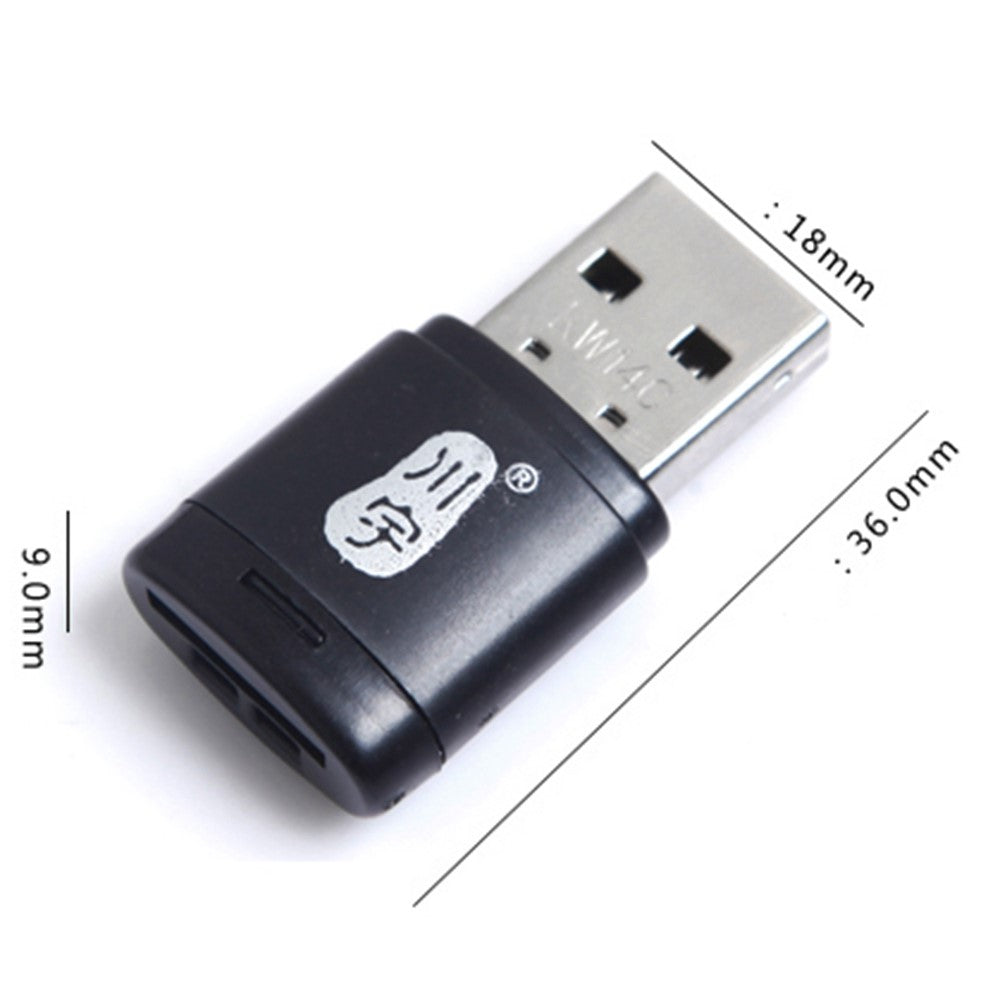 KAWAU C286 USB 2.0 60MB / s TF Card Reader Memory Card Reader Adapter for Computer Laptop