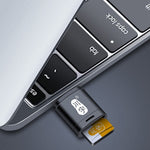 KAWAU C286 USB 2.0 60MB / s TF Card Reader Memory Card Reader Adapter for Computer Laptop