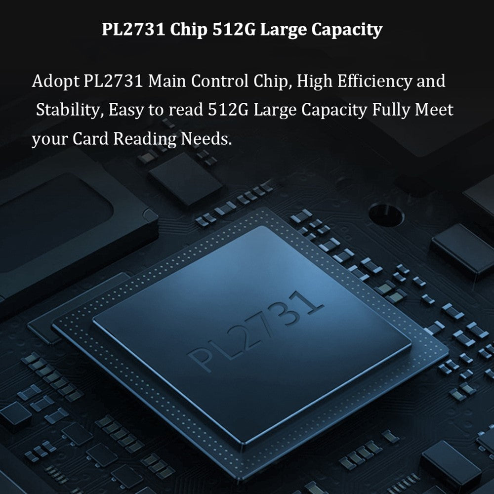 KAWAU C201 USB 2.0 CF Memory Card Reader 60MB / s High Speed 512GB Maximum Supported Memory Capacity
