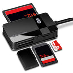 KAWAU C368 USB 3.0 5Gbps High Speed Memory Card Reader for SD / CF / TF / MS Card Reader