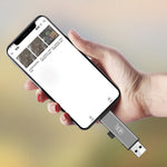 KAWAU C350Q USB3.0+Type-C Mobile Phone OTG 5Gbps Card Reader Portable Mini Aluminum Alloy Card Reader with SD / TF Card Ports