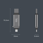 KAWAU C371 USB 3.0+Type C Portable Card Reader for SD TF MicroSD PC / Laptop / Smart Phone / Tablet