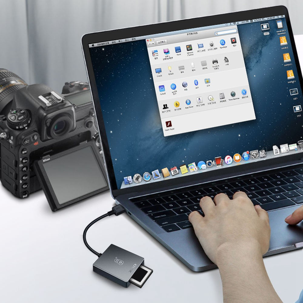 KAWAU C501A USB A XQD Card Reader 300Mb / s High Speed Transfer for Mac OS Windows Linux Android