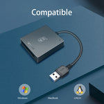 KAWAU C501A USB A XQD Card Reader 300Mb / s High Speed Transfer for Mac OS Windows Linux Android