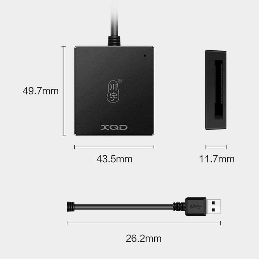 KAWAU C501A USB A XQD Card Reader 300Mb / s High Speed Transfer for Mac OS Windows Linux Android