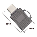 UC-137 USB3.0 Typ-C-kontakt TF-minneskortläsare Snabbmobil Bord Laptop Dataöverföringsadapter