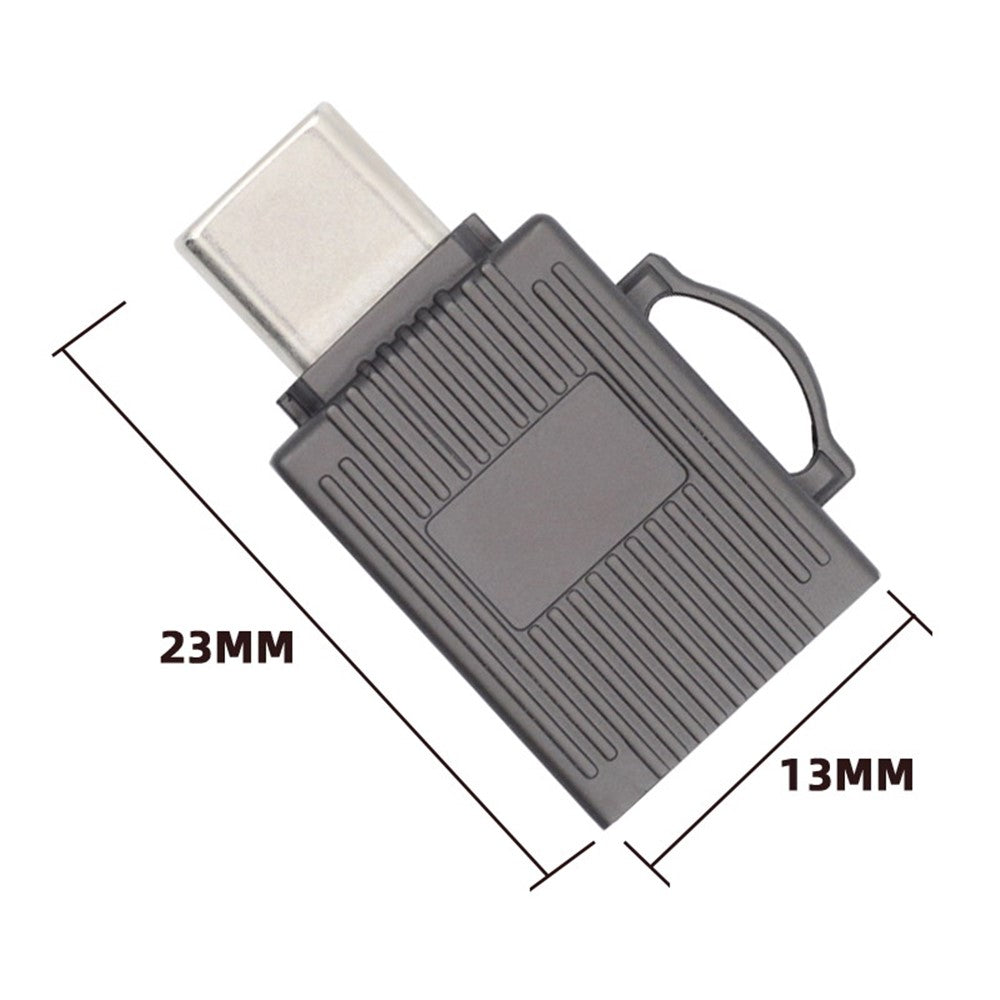 UC-137 USB3.0 Typ-C-kontakt TF-minneskortläsare Snabbmobil Bord Laptop Dataöverföringsadapter