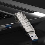 LENOVO THINKPLUS MU232 128GB for iPhone 15 Series USB Flash Drive USB 3.2 + Type-C Memory Stick Thumb Drive