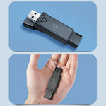 KAWAU C251 USB 2.0 Type C + USB SD / TF Card Reader Portable OTG Adapter