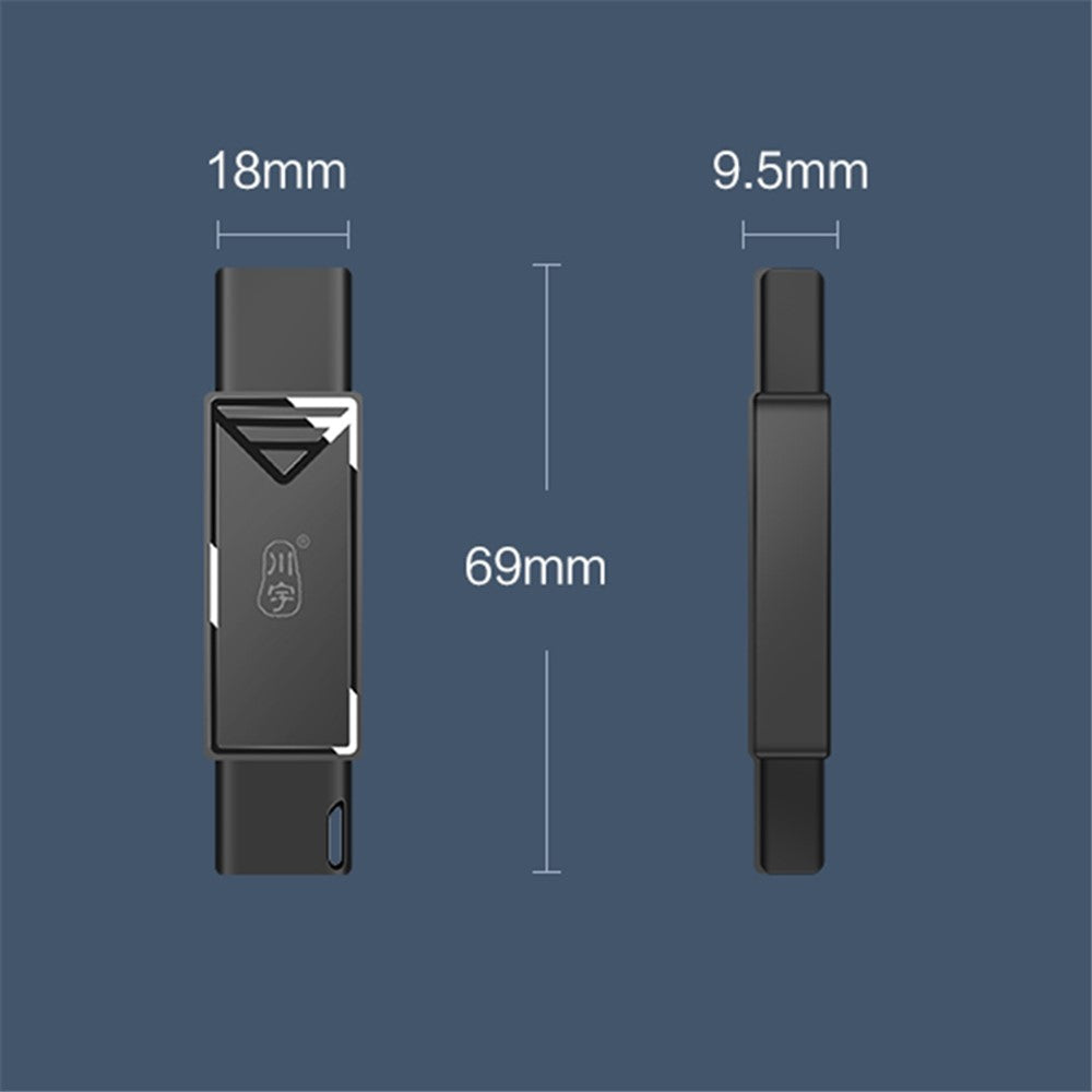 KAWAU C251 USB 2.0 Type C + USB SD / TF Card Reader Portable OTG Adapter
