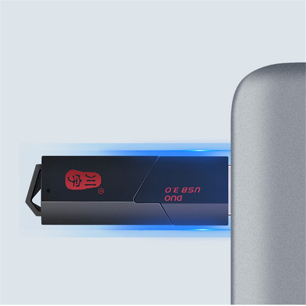 KAWAU C307DUO 2-In-1 USB 3.0 to Memory Card Reader USB Adapter for SD / SDHC / SDXC / TF Cards