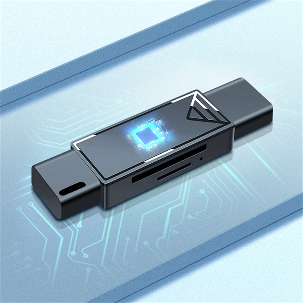 KAWAU C351 USB 3.0 High Speed Type C + USB SD / TF Card Reader Portable OTG Adapter