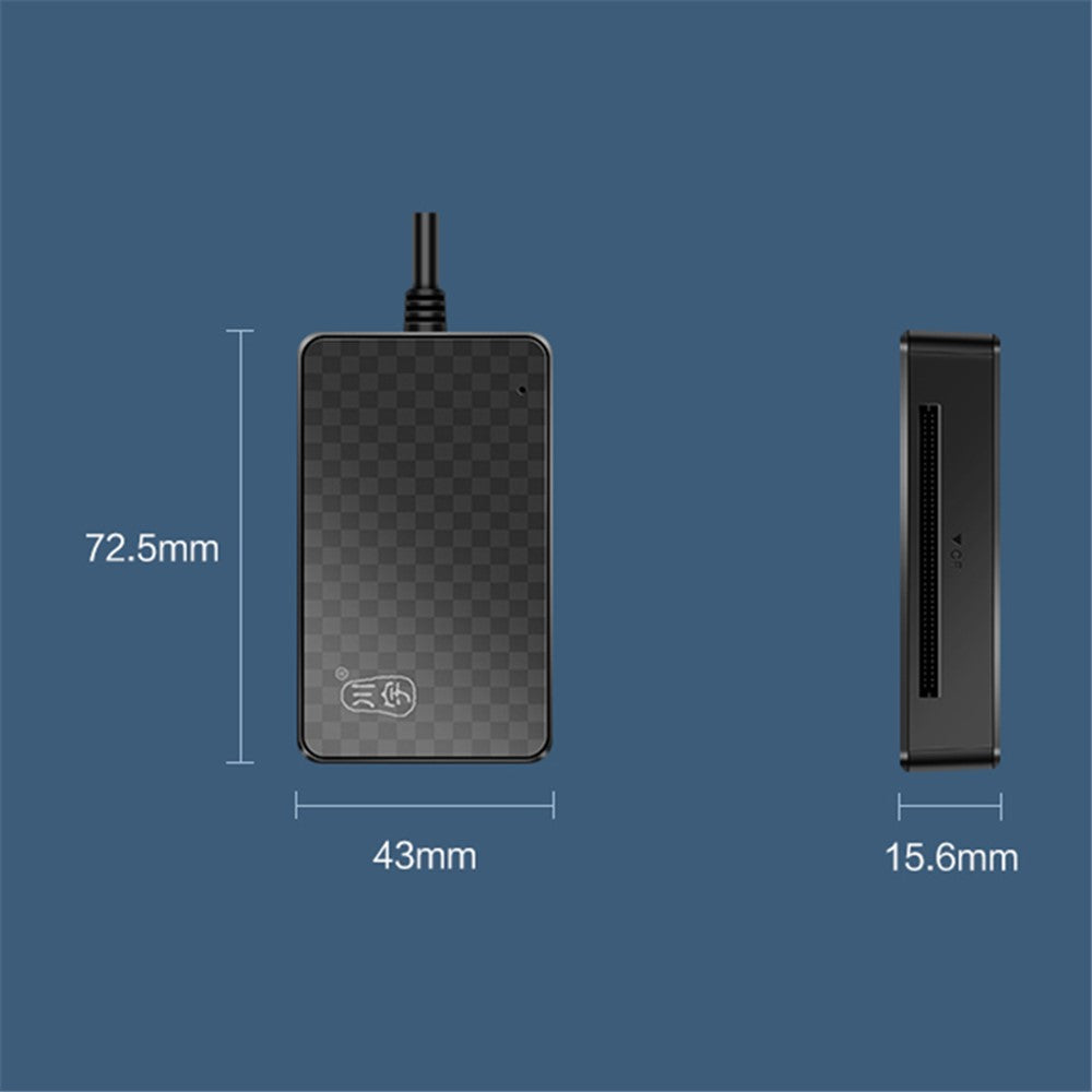 KAWAU C366 USB3.0 Card Reader Multi-Port CF / TF / SD / MS Card Reader with 15cm Cable (Single Drive Letter Display)