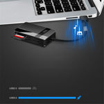 KAWAU C369DUO USB3.0 Card Reader Adapter Support CF / TF / SD / MS Portable 4-in-1 Cabled Card Reader
