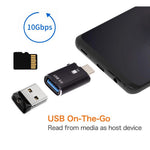 UC-035-TF 10 Gbps Typ-C till USB 3.0 Hona OTG+TF Kortläsaradapter för Bärbar Dator Surfplatta mobil