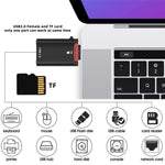 UC-035-TF 10 Gbps Typ-C till USB 3.0 Hona OTG+TF Kortläsaradapter för Bärbar Dator Surfplatta mobil