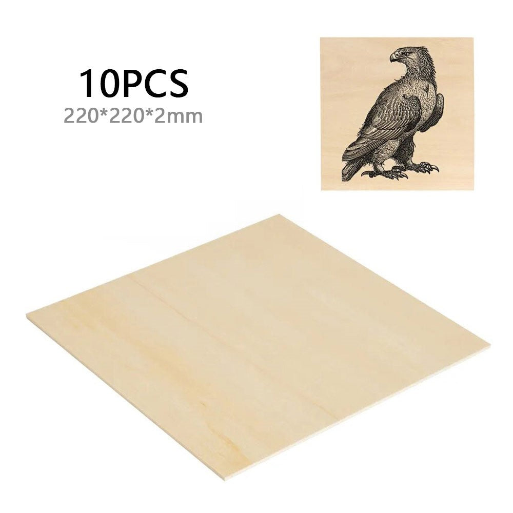ACMER 220x220x2mm træplader til håndværk, lindeplader, tykke krydsfinerplader