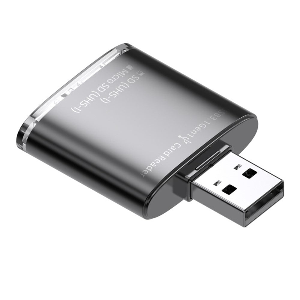 For PC Laptop Camera 2-in-1 SD / TF to USB 3.0 Card Reader Supports SDHC SDXC MMC UHS-I