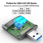 For PC Laptop Camera 2-in-1 SD / TF to USB 3.0 Card Reader Supports SDHC SDXC MMC UHS-I