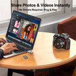 For PC Laptop Camera 2-in-1 SD / TF to USB 3.0 Card Reader Supports SDHC SDXC MMC UHS-I