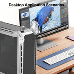 For PC Laptop Camera 2-in-1 SD / TF to USB 3.0 Card Reader Supports SDHC SDXC MMC UHS-I