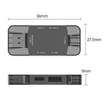 D204 SD-kortläsare USB A+USB C till TF-kort / SDXC / USB-A / USB-C minneskortläsaradapter