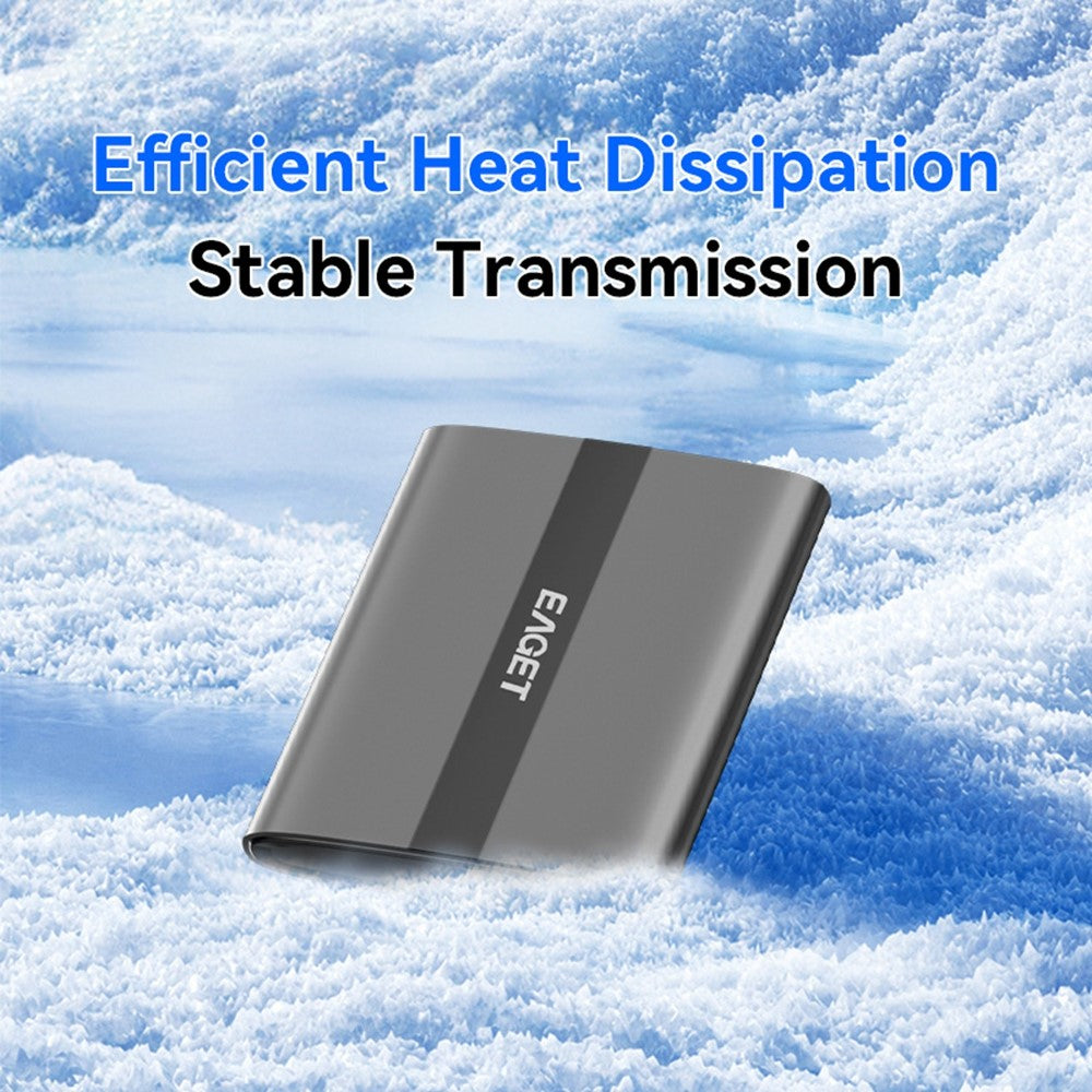 EAGET ET-M8 480GB Portable SSD 500MB / S High Speed Aluminum Alloy Type C External Solid State Drive