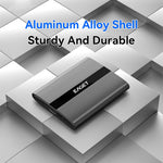 EAGET ET-M8 480GB Portable SSD 500MB / S High Speed Aluminum Alloy Type C External Solid State Drive