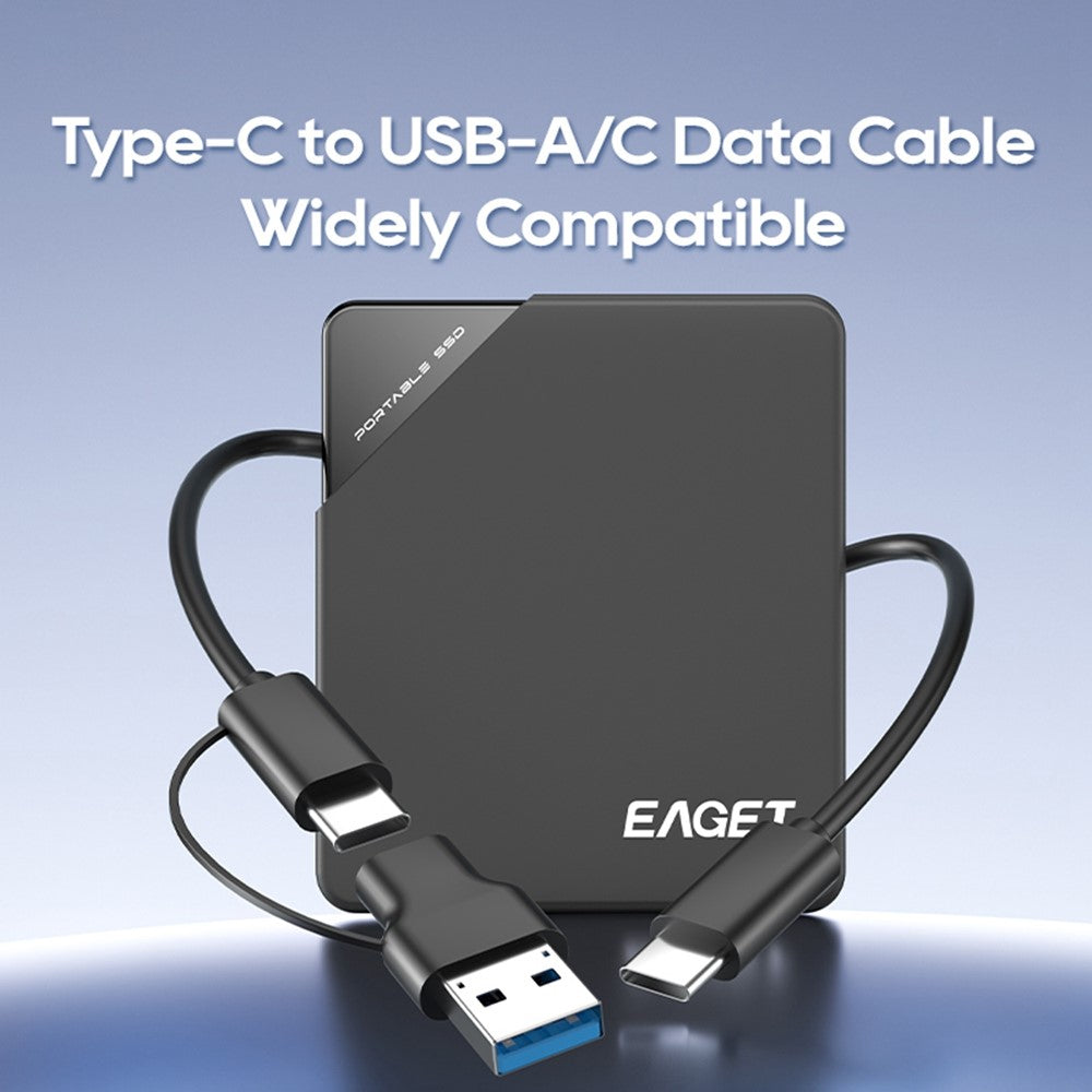 EAGET ET-M9 1TB Portable SSD 5Gbps Type C External Solid State Drive for Windows  /  Mac  /  Linux