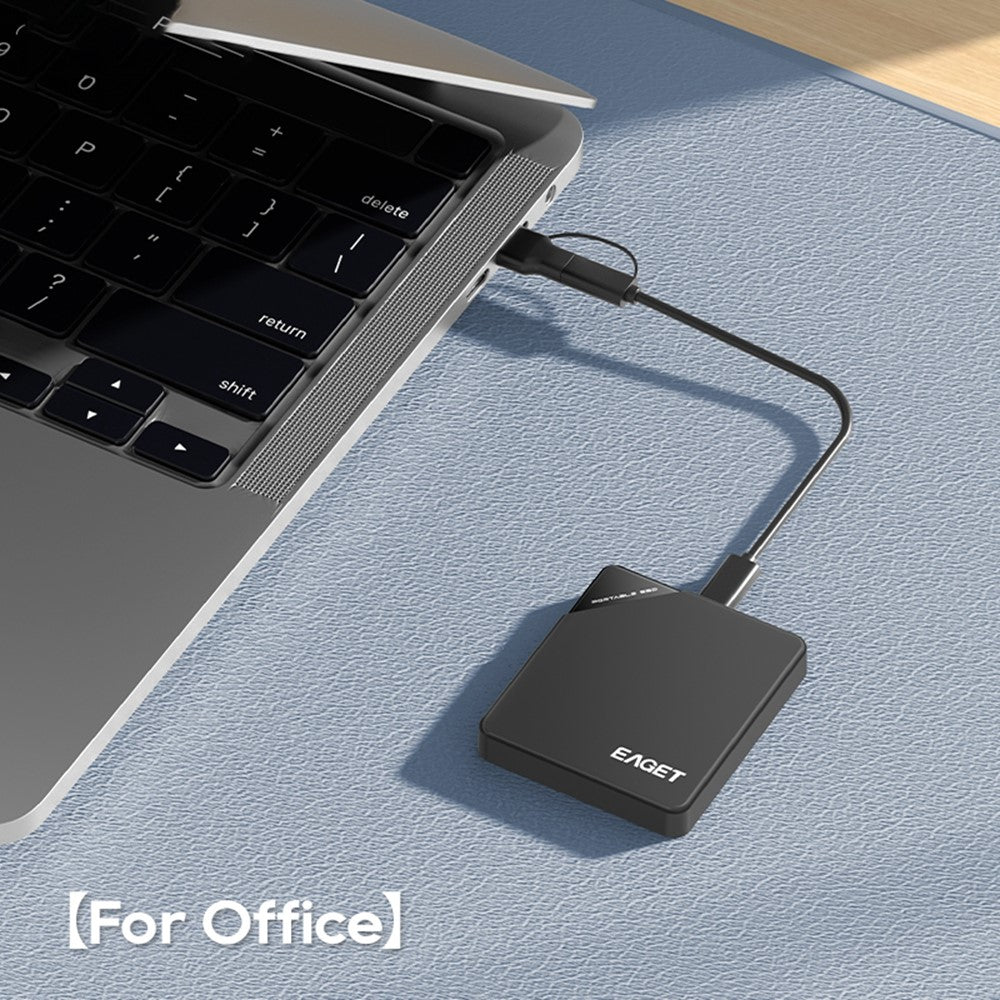 EAGET ET-M9 1TB Portable SSD 5Gbps Type C External Solid State Drive for Windows  /  Mac  /  Linux